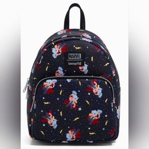 Loungefly Marvel Thor Chibi Galaxy Mini Backpack NWT